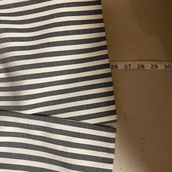 Vintage 90s Joseph Feldman Double Breasted Asymmetrical Striped Blazer 16.5 - Picture 10 of 10